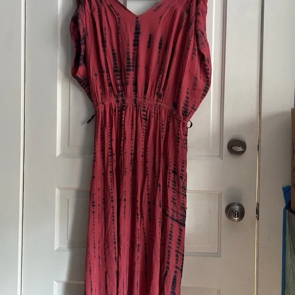 NWT Pure Jill J. Jill Vibrant Pink Tie-Dye Dress - Picture 6 of 7